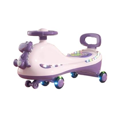 Twist car Kids Ride on Toy Wiggle Car with Silent Flashing Wheels Anti-Rollover Music Light, for Indoor Outdoor Ride on Toy(Pink)