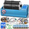 Dual-Barrel Rock Tumbler Kit 8LB Extra Large Capacity (4LB 2), Brushless Motor & Heavy Metal Base, 3 Speeds & 9-Day Timer, Rock Polisher for Adults & Collectors, Full Accessories Included view 1