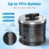 Dual-Barrel Rock Tumbler Kit 8LB Extra Large Capacity (4LB 2), Brushless Motor & Heavy Metal Base, 3 Speeds & 9-Day Timer, Rock Polisher for Adults & Collectors, Full Accessories Included view 4