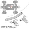 Aluminium Alloy Steering Servo Saver Complete Mount, RC Steering Servo Saver for FS 1/18 Scale RC Truck, CNC Machined with Anodized Finish and Included (736010S Silver) view 2