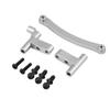 Aluminium Alloy Steering Servo Saver Complete Mount, RC Steering Servo Saver for FS 1/18 Scale RC Truck, CNC Machined with Anodized Finish and Included (736010S Silver) view 3
