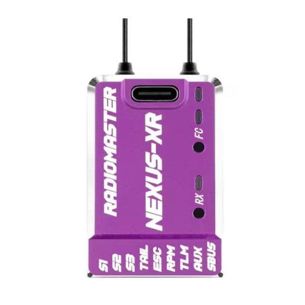 For Radiomaster for NEXUS-XR Dual ELRS RX Flight Controller - ICM42688P Gyro for FPV RC Helicopter & Fixed Wing drones(Purple)