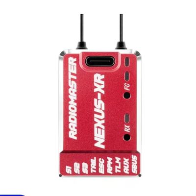 For Radiomaster for NEXUS-XR Dual ELRS RX Flight Controller - ICM42688P Gyro for FPV RC Helicopter & Fixed Wing drones(Red)
