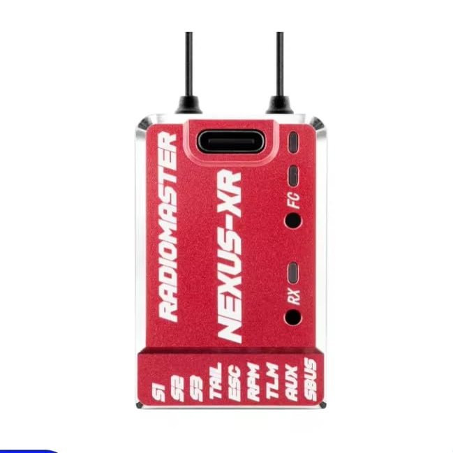 For Radiomaster for NEXUS-XR Dual ELRS RX Flight Controller - ICM42688P Gyro for FPV RC Helicopter & Fixed Wing drones(Red)