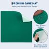 ExploreHorizon Mahjong Table 35.4 x 35.4-inch, 4 Player Folding Domino Table with Wear-Resistant Green Tabletop, Portable Square Card Desk with Cup Holders & Chip Trays for Mahjong Poker Puzzles view 3