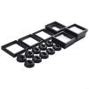 Black Plastic Coin Display Frame 110x110mm, 3D Floating Holder for Medals Stamps Jewelry Chips, Round Base Storage Box Set(black) view 3