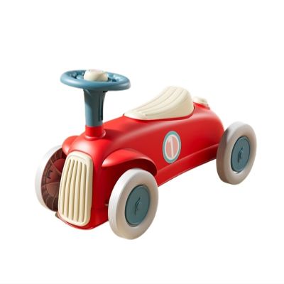 Twist car Toddler Ride On Toy Wiggle Car with Steering Wheel and Horn Sliding Toy Set for Indoor and Outdoor Play Ride on Toy(Rojo)