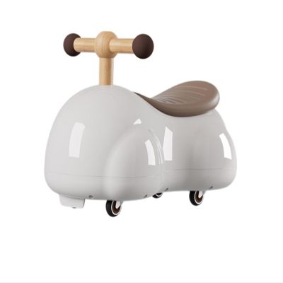 Twist car Ride On Push Car Peanut Shape Wiggle Car with Silent Wheels Sliding Toys for Boys Girls Indoor Outdoor Play Ride on Toy(Grey)