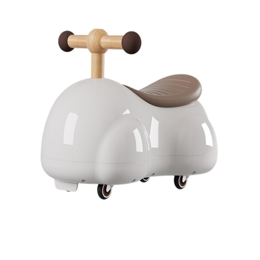 Twist car Ride On Push Car Peanut Shape Wiggle Car with Silent Wheels Sliding Toys for Boys Girls Indoor Outdoor Play Ride on Toy(Grey)