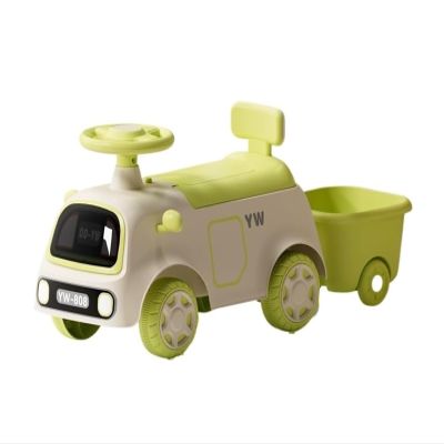 Twist car Classic Kids Ride On Car Wiggle Car with Under Seat Storage and Rear Dou, Indoor Outdoor Riding Toys Ride on Toy(Green)