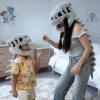 2026 New Dinosaur Skeleton Costume, 3D Spinosaurus Skull Mask & Plush Spine, for Dress-Up Play (Blue, 31 in) view 4