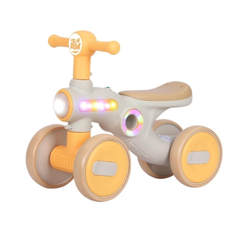 Twist car Balance Bike Kids Ride on Toys No Pedal 4 Silence Wheels Wiggle Car Anti-Rollover, for Indoor Outdoor Ride on Toy(Yellow)