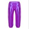 Yiesvsov Teen Girls Jazz Dancing Clothes Hip Hop Dance Performance Costume for 80s 90s Party Cheer Uniform Carnival Set Purple 12 Years view 4
