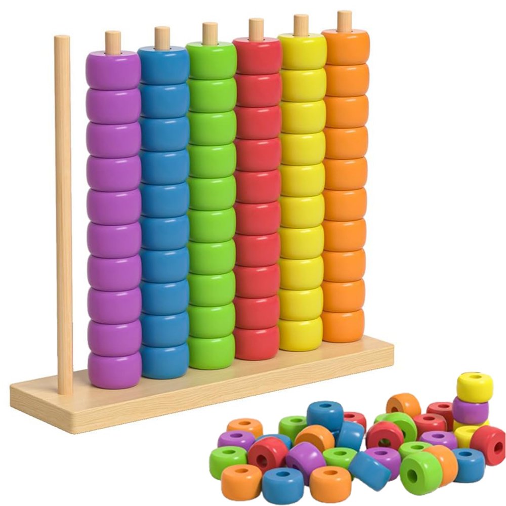 Color Stacking Challenge Game, Speed Matching Puzzle for Adults & Couples, Competitive Tabletop Strategy Game for Fun Gatherings (1PCS(Ring))