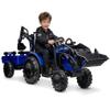 3-in-1 24V Kids Ride On Tractor with Excavator & Bulldozer Functions view 1