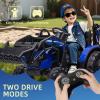 3-in-1 24V Kids Ride On Tractor with Excavator & Bulldozer Functions view 3