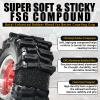 Fraizoe RC 0.7" Soft FS6 Rubber Tires & Beadlock Rims for 1/30 Axial SCX30 view 3