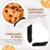 Abaodam Cookie Headband for Girl And Women, Plush Chocolate Chip Food Costume Accessories for Halloween Party Makeup Skincare Hairband Brown view 3