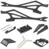 CobraCrawler 1/10 RC Crawler LCG Chassis Kit,Wolf-Head Carbon LCG Chassis Builders Kit for 1/10 RC Crawler 1.9S Cheater Rigs Comp Builds H10 F10 Axle (Black Set) view 4