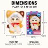 MIILOO AI Smart Companion for Teens & Adults, Rechargeable Voice Interactive Plush Character with AI Chat, Storytelling & Learning Assistant Fortune Calico view 2
