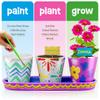 Dan&Darci Paint & Plant Flower Garden Kit for Kids Stoneware Pots, Seeds & Paint Set STEM Arts & Crafts Gift for Boys and Girls Ages 612 view 2