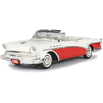 1957 Roadmaster Convertible Red 1/18 Diecast Model Car by Motormax 73152r