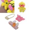 EIMSOAH 3 Piece Set Duck Plush Toy Clothes, Washable Plush DIY Match Cartoon Stuffed Duck Clothing with Headbands Clothes and Pouches, for Kids (F Style) view 1