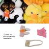 EIMSOAH 3 Piece Set Duck Plush Toy Clothes, Washable Plush DIY Match Cartoon Stuffed Duck Clothing with Headbands Clothes and Pouches, for Kids (F Style) view 2