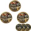 125th Anniversary Commemorative Coin Collectible Motorcycle Challenge with Embossed Cruiser Design, Gold & Black Finish, Motorcycle Lovers Desk Decor & Meaningful Enthusiast Gift (3PCS) view 1