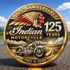 125th Anniversary Commemorative Coin Collectible Motorcycle Challenge with Embossed Cruiser Design, Gold & Black Finish, Motorcycle Lovers Desk Decor & Meaningful Enthusiast Gift (3PCS) view 2