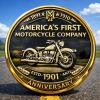 125th Anniversary Commemorative Coin Collectible Motorcycle Challenge with Embossed Cruiser Design, Gold & Black Finish, Motorcycle Lovers Desk Decor & Meaningful Enthusiast Gift (3PCS) view 3