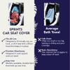 Sprints Athletic Running Towel, Full-Sized, Car Seat Cover - Performance Microfiber (Kaleidoscope Cream w/Snaps) view 3