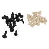 Alomejor PS Plastic Replacement Chess Pieces Wear and Falling Easy to Carry 32 Chessmen Pieces Suitable for Birthday PS Material Color 32 X Chess (Black White) view 2