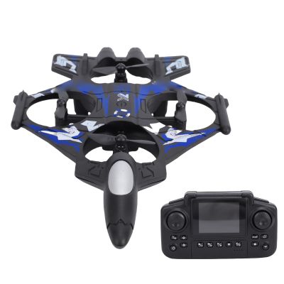 Eacam 360 Flip LED Lights RC Airplane Remote Control Fixed Wing Aircraft 2.4G 3 Speed Modes Altitude Hold System for Beginners, Stable Hovering Easy Control (Blue)