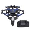 Eacam 360 Flip LED Lights RC Airplane Remote Control Fixed Wing Aircraft 2.4G 3 Speed Modes Altitude Hold System for Beginners, Stable Hovering Easy Control (Blue) view 1