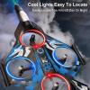 Eacam 360 Flip LED Lights RC Airplane Remote Control Fixed Wing Aircraft 2.4G 3 Speed Modes Altitude Hold System for Beginners, Stable Hovering Easy Control (Blue) view 3