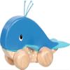 goki 55828 Wooden Whale Fishing Vehicle, Baby Toy with Felt Fins, Grip and Push Motor Skills Toy, Ages 1+ view 2