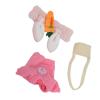 Alomejor Yellow Duck Plush Toy Clothes Set, Washable Stuffed Duck Clothing for Kids, 3 Piece Set (F Style) view 3
