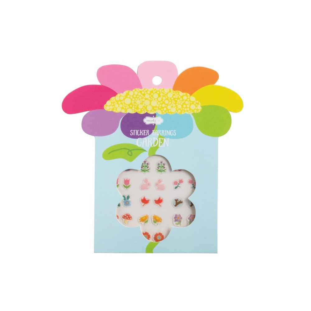Mud Pie Kids' Garden Stick-On Earring Set
