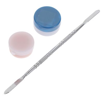KALLORY Halloween Scar Wax 3pcs Set Skin Wax with Fake Blood Plaster Special Effects for Zombie and Horror Costume Includes and Mixing Tool Random Color