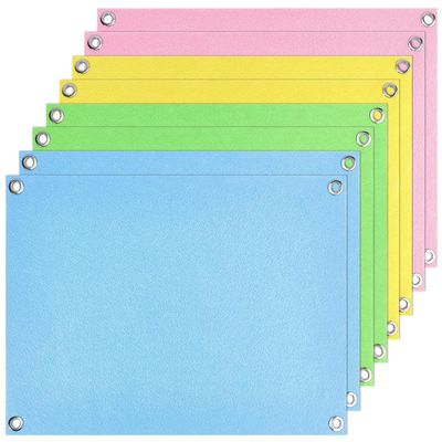 WADORN 8Pcs 4 Colors Foldable Classroom Flannel Board Stories 15.8x11.8inch Felt Board Pin Holder Display Sheet with Alloy Holes Hanging Brooch Pin Organizer for Wall-Hanging Birthday Gift
