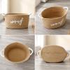 Ferrochef Dog Toy Storage Basket with Handles, 14.6 x 10.6 x 8.7 Inch Cotton Rope Dog Toy Storage Bin Woven Pet Organizer Shelf Basket for Pet Chew Toys, Foods view 3