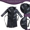 LeeQinersw 1:12 Action Figure Clothing Trench Coat Cosplay Role Play Body Outfit Fashion Men Women Windbreaker for 6-inch Men and Women view 4
