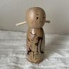 Air-Ads Supplies Handcrafted Wooden Doll with Hand-Painted Details, Natural Wood Finish, Dollhouse Accessories, Decorative Figure, 7 Inch Height, A07 view 1