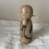 Air-Ads Supplies Handcrafted Wooden Doll with Hand-Painted Details, Natural Wood Finish, Dollhouse Accessories, Decorative Figure, 7 Inch Height, A07 view 2