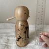 Air-Ads Supplies Handcrafted Wooden Doll with Hand-Painted Details, Natural Wood Finish, Dollhouse Accessories, Decorative Figure, 7 Inch Height, A07 view 3