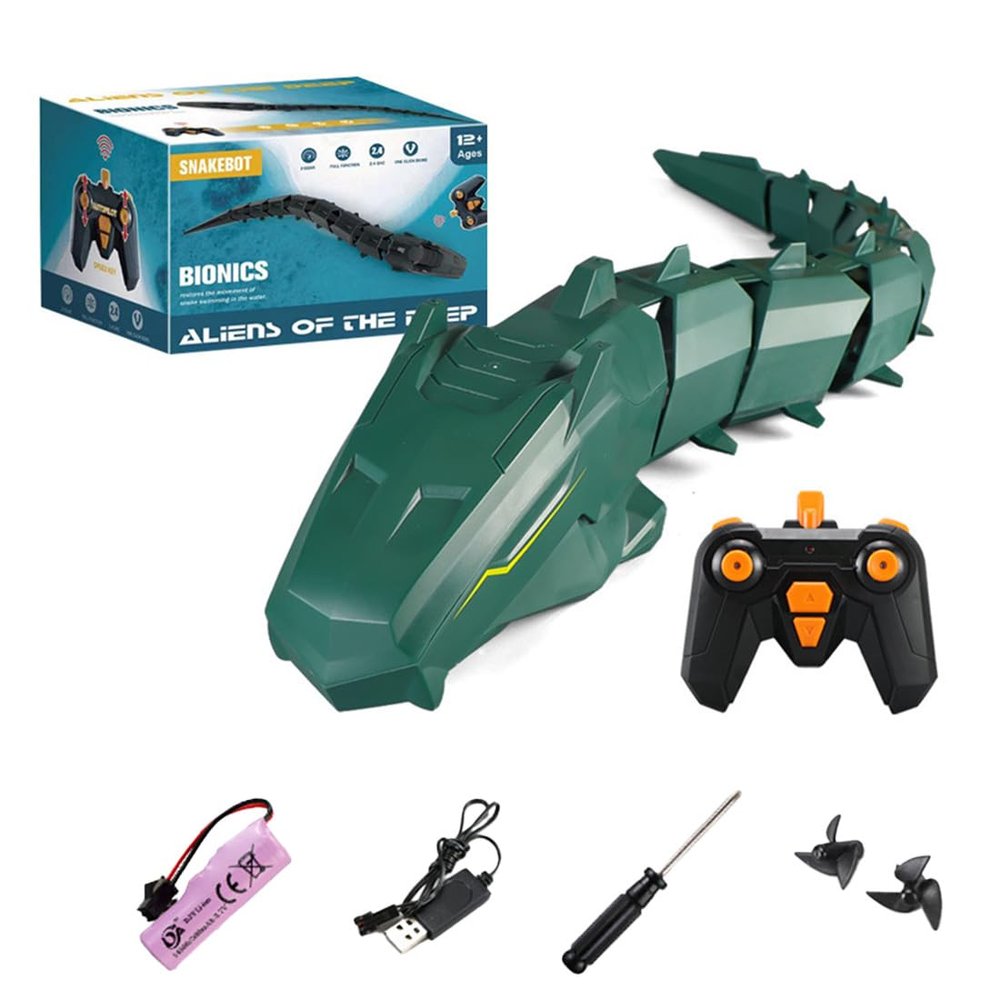 2.4G RC Shark & Python with Camera for PoolAPP Controlled RC Boat with Double ScrewUnderwater Remote Control for Adults