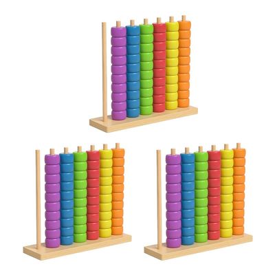 RAINPOT Color Matching Stacking Puzzle Game, Fast-Paced Color Sorting Puzzle Board Game for Family Game Night, Travel-Friendly Color Line and Game Tower Stack Party Game for Adults (Wooden, 3 Set)