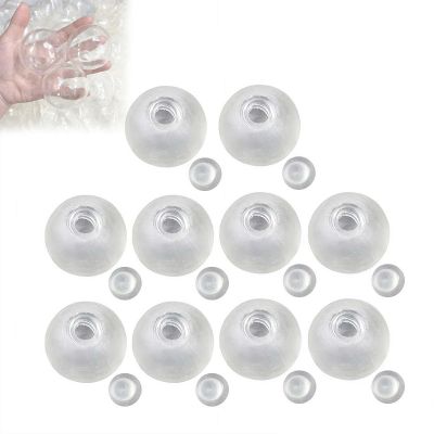 10PCS DIY Stress Ball Making Kit,Empty Stress Ball Skin,Blank Transparent Squeezing Balls DIY Kit for Adults,Make Your Own Fidget Pressure Balls