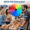 32-inch Spinning Prize Wheel, Ajustable 41"-67" Height Prize Wheel for Desktop & Floor Stand, Storable Prize Wheel Spinner, Suitable for Party, Trade Show, Events, Birthday Wedding Housewarming view 2